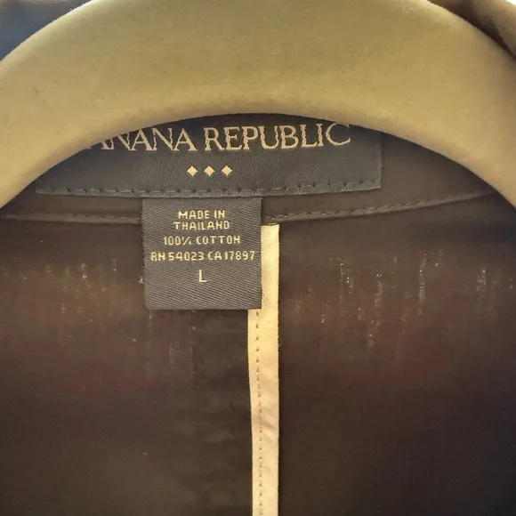 🌺Banana Republic Dark green Trench Coat🌺 - Picture 2 of 5